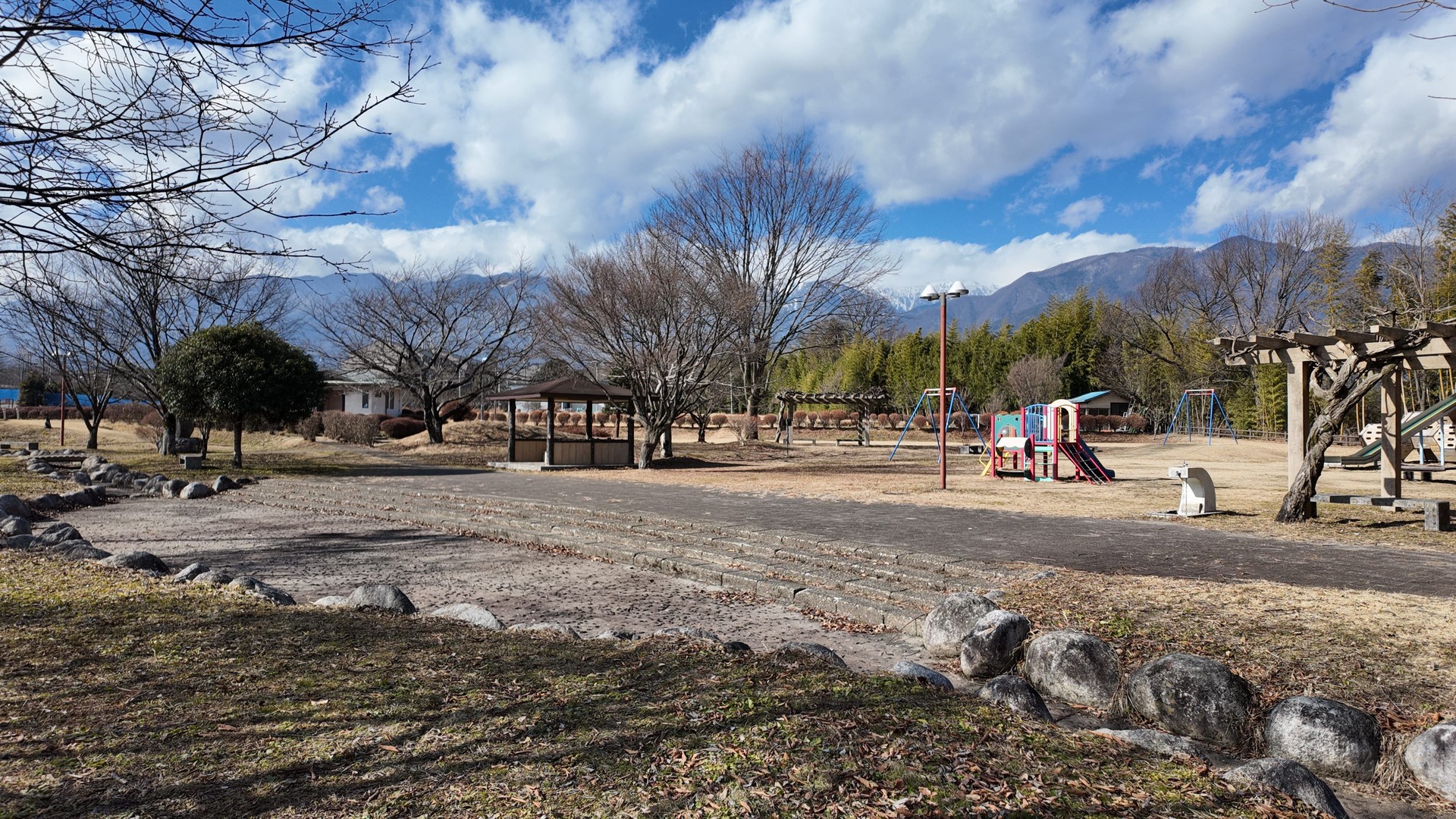 January 20, 2025 - Urban area of ​​Komagane City, Nagano Prefecture, Japan